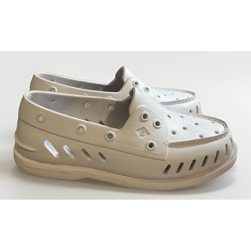 Sperry Women's Authentic Original‎ Float Boat Slip-On Shoes Women's Size 6 White